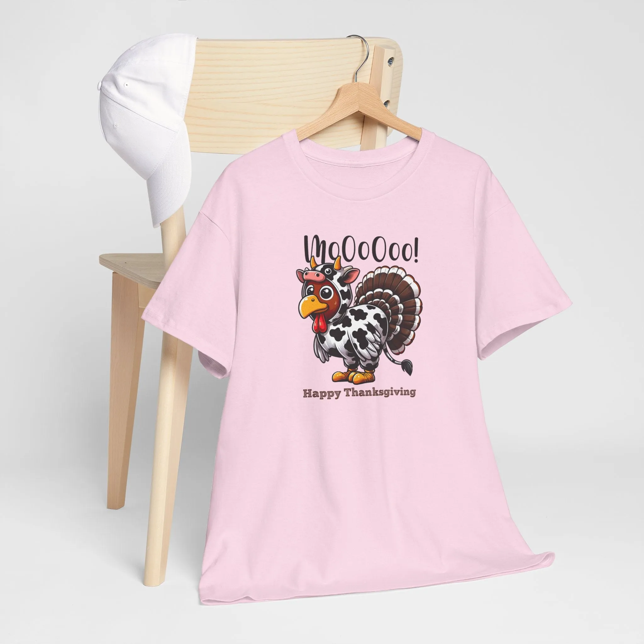 Turkey Cow Thanksgiving T-Shirt
